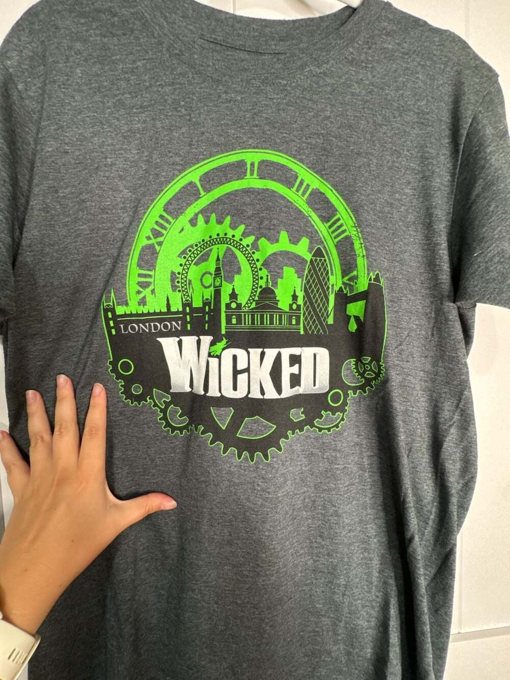 Wicked The Musical London Graphic T-Shirt Gray